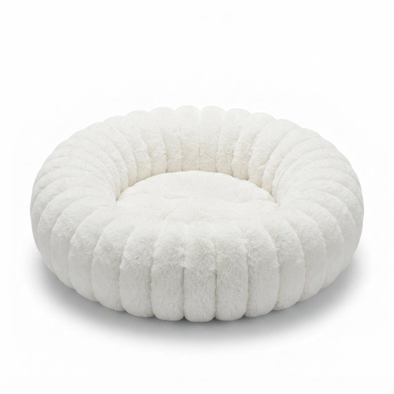 Lit cocon NUZZO Blanc pour chien et chat (40 cm)