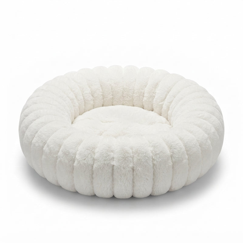Lit cocon NUZZO Blanc pour chien et chat (70 cm)